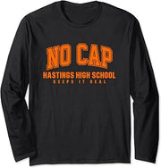 No Cap Harvard High School Keepin' It Real Long Sleeve T-Shirt