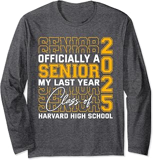 Harvard High School Officially a Senior Class of 2025 Long Sleeve T-Shirt