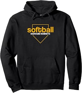 Harvard Hornets Softball Home Plate Pullover Hoodie