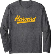 Harvard High School Vintage Swoosh Long Sleeve T-Shirt