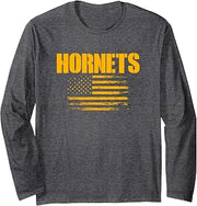 Harvard Hornets USA Flag Pride Long Sleeve T-Shirt