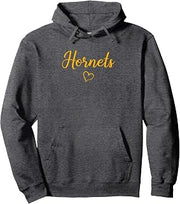 Harvard Hornets Above Small Heart Pullover Hoodie