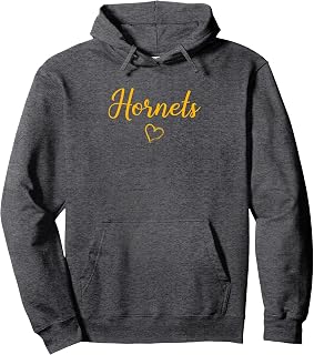 Harvard Hornets Above Small Heart Pullover Hoodie
