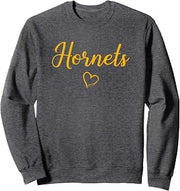 Harvard Hornets Above Small Heart Sweatshirt