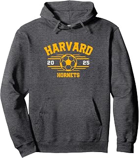 Harvard Hornets Soccer Ball 2025 Pullover Hoodie