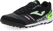 Soccer Boots Turf, 6.5-12 US - Professional Cleats - Microfiber Upper, Chrome Sole, Heel Reinforcement - Mundial Black/Green