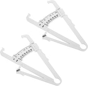 KOMBIUDA 2pcs Skinfold Caliper for Accurate Measurement Lightweight Handheld Tester for Men and Women Easy to Use and Portable with Dual Scale Centimeters