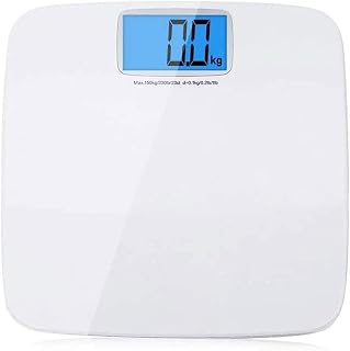 Digital Bathroom Scale, Waterproof Anti SkidBlack Highly Accurate Body Weight Scale with Round Corner Design, Measures Weight up to 330 lbs(White)