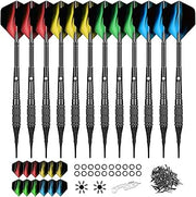 Soft Tip Darts 18g, 12 Pack for Electronic Dartboards