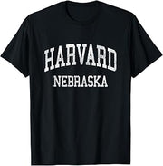 Harvard Nebraska NE Vintage Athletic Sports Design T-Shirt