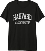 Harvard Massachusetts MA Vintage Athletic Sports Design Premium Tri-blend T-Shirt