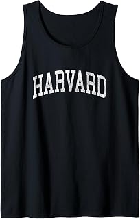 Harvard Nebraska NE Vintage Athletic Sports Design Tank Top
