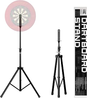 TARGET DARTS Portable Dartboard Stand | Mobile Tripod Dart Board Stands, Free Standing System with Board Mount, Indoors & Outdoors, Foldable Travel Stand for Steel & Soft Tip Dartboards