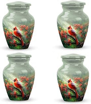 Small Cardinal Urns for Human Ashes -Keepsake Urns for Human Ashes
