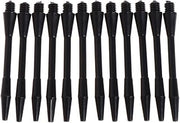 12Pcs Shaft Nylon Stems Black Corner Short Stems Threaded Rod Darts Throwing Darts