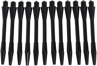 12Pcs Shaft Nylon Stems Black Corner Short Stems Threaded Rod Darts Throwing Darts