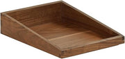 Cal-Mil Sydney 12" x 10" x 3" Walnut Angled Display Box 23442-1012-78 WS-21123442101278-NF