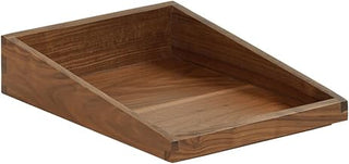 Cal-Mil Sydney 12" x 10" x 3" Walnut Angled Display Box 23442-1012-78 WS-21123442101278-NPF