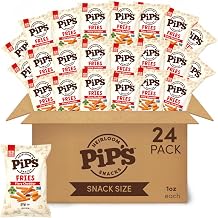 Pip's Heirloom Snacks Fiery Cheddar Fries, 1 oz, Pack of 24