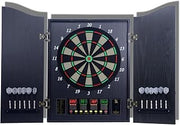 Electronic Dartboard Cabinet Set, Double Wood Door Panel Electric Darts Machine, Multiple Styles Smart Dartboard Darts Game with LED Display for Parties and Game Nights.