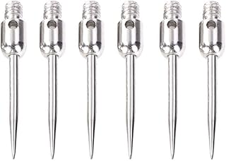 6 Pieces Professional Replaceable Steel Tip 2BA Thread Darts Needle Accessory Steel Tips Points Silver Golden Darts