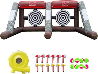 Inflatable Axe Throwing Game Inflatable Toss Target Dart Board with Blower, Axe Throwing Set Commercial Grade Rental Game Outdoor Indoor