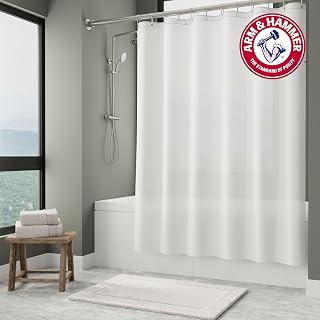 Arm & Hammer Waterproof Quick Drying Shower Liner, Lightweight Design, 70 x 72, Frosted