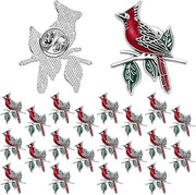 Jexine 20 Pcs Cardinal Pins Memorial Funeral Pocket Gifts