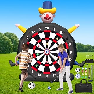 14FT Giant Inflatable Soccer Dart Board Kickball Set for Kids