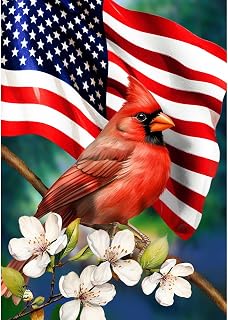 Briarwood Lane American Floral Cardinal Garden Flag