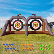 OZIS Inflatable Axe Throwing Game ，Inflatable Ball Toss Target Dart Board for Backyard School Team Birthday Party Events Outdoor Indoor