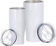 Johnson Plastics Plus JPPlus 20oz Sublimation Tumblers Customizable, Insulated, and Sublimation Ready (20oz (Each))