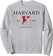 Harvard University Two Tone Logo Est 1636 Sweatshirt