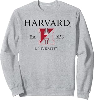 Harvard University Two Tone Logo Est 1636 Sweatshirt