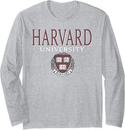 Harvard University Faded Veritas Crest Long Sleeve T-Shirt