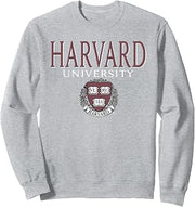 Harvard University Faded Veritas Crest Sweatshirt