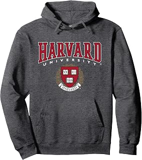 Harvard University Red Veritas Crest Pullover Hoodie