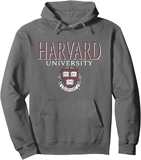 Harvard University Faded Veritas Crest Pullover Hoodie