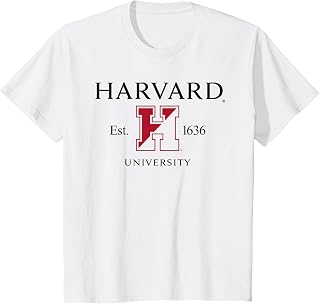 Harvard University Two Tone Logo Est 1636 Kids T-Shirt