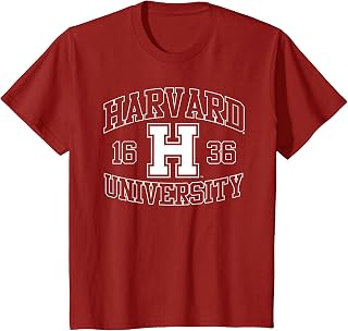 Harvard University 1636 Sports Text Logo Kids T-Shirt