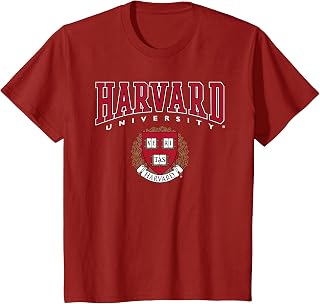 Harvard University Red Veritas Crest Kids T-Shirt