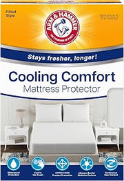 Arm & Hammer Cooling Comfort Fitted Mattress Protector, Twin