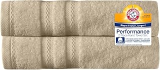 Arm & Hammer Performance Hand Towels, 6 Piece, Khaki
