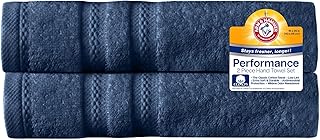 Arm & Hammer Performance Hand Towels, 4 Piece, Dark Blue