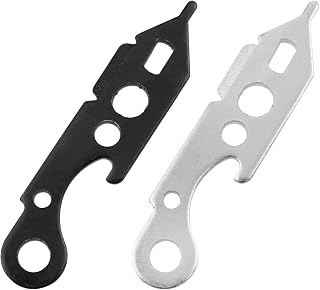2PCS Dart Wrench Tool Wrench Removal Tool for Loading and Unloading Aluminum Rod Dart Head 1 Black 1 Silver