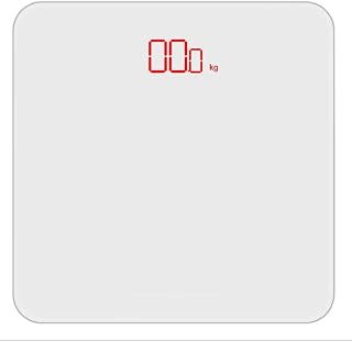 Premium Bathroom Scale,Scale for People, Highly Accurate Body Weighing with Ultra Slim Design,Highly Accurate Digital Bathroom Body Scale (Color : Black) (White)