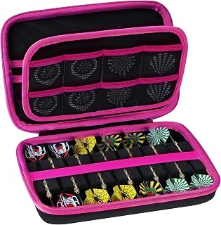 Case Compatible for 12 Darts, Holds Darts and Extra Accessories