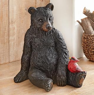 BLACK FOREST DECOR Cardinal Sculpture, Polyresin 20" Wx15 1/4" Dx22 1/2" H