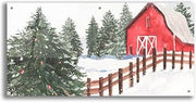 Epic Art 'Winter Cardinal Collection D' by Annie Warren Acrylic Glass Wall Art, 48" x 24"