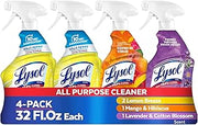 Lysol All Purpose Cleaner Spray, Lemon, Mango & Lavender, 32oz, 4 Pack